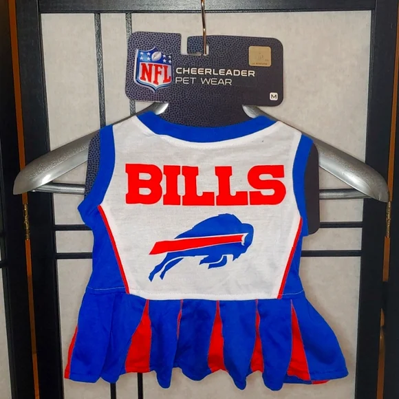 NFL Dog Pet Outfit Nfl Buffalo Bills Cheerleader Pet Wear Size